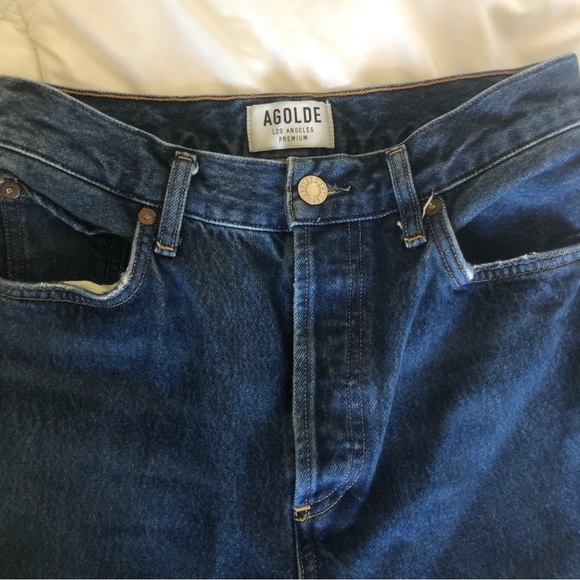 Agolde High Rise Straight Crop Jeans - Picture 6 of 11